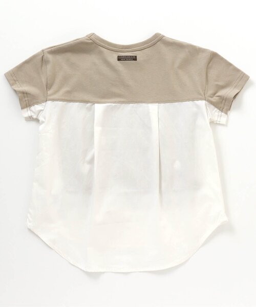 BREEZE（ブリーズ）の「WEB限定 布帛ドッキングTシャツ（Tシャツ/カットソー・キッズ・ブラック/ブルー/アイボリー・130/140/80/120/90/100/110）」の10枚目の写真
