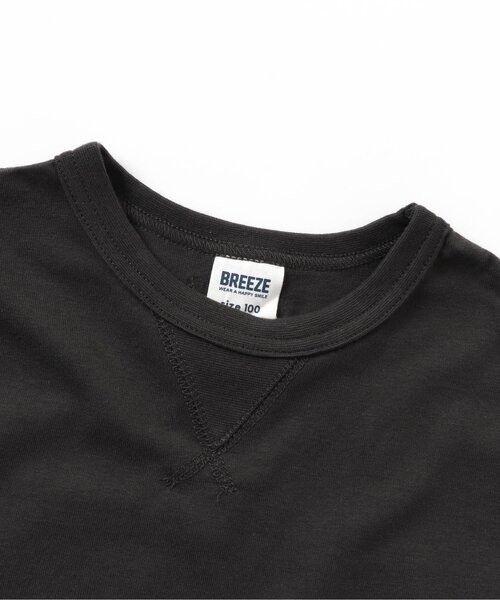 BREEZE（ブリーズ）の「WEB限定 布帛ドッキングTシャツ（Tシャツ/カットソー・キッズ・ブラック/ブルー/アイボリー・130/140/80/120/90/100/110）」の9枚目の写真