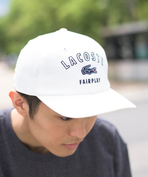 LACOSTE(ラコステ)の「【LACOSTE】ラコステFairplay CAP ローキャップ L3502(キャップ・メンズ・ネイビー/ホワイト/ブラック・FREE)」の6枚目の写真