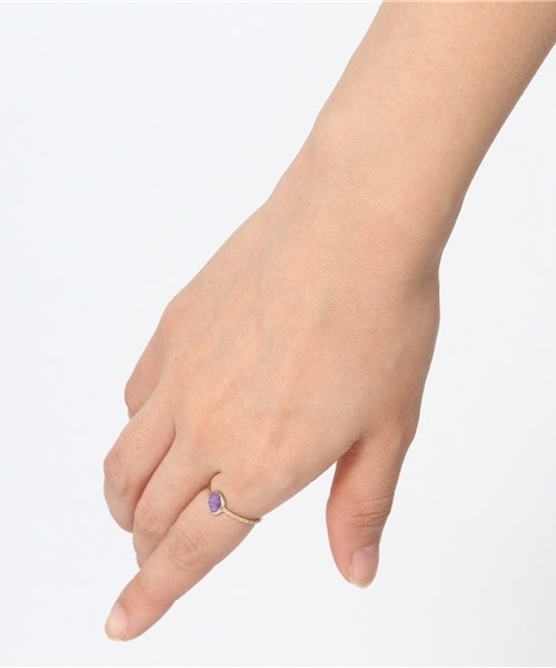 agete（アガット）の「【スキニーストーン】K10リング（10144111058）（リング・レディース・イエローゴールド・#11/#9）」の4枚目の写真