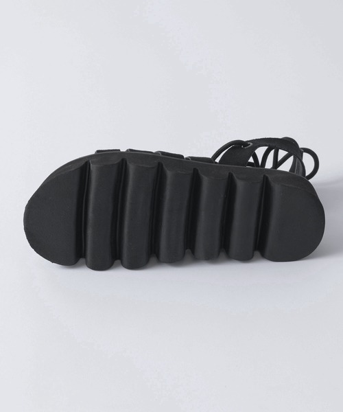 musubore（ムスボレ）の「波ソールレースアップサンダル（サンダル・レディース・ブラック・S/M/L）」の19枚目の写真