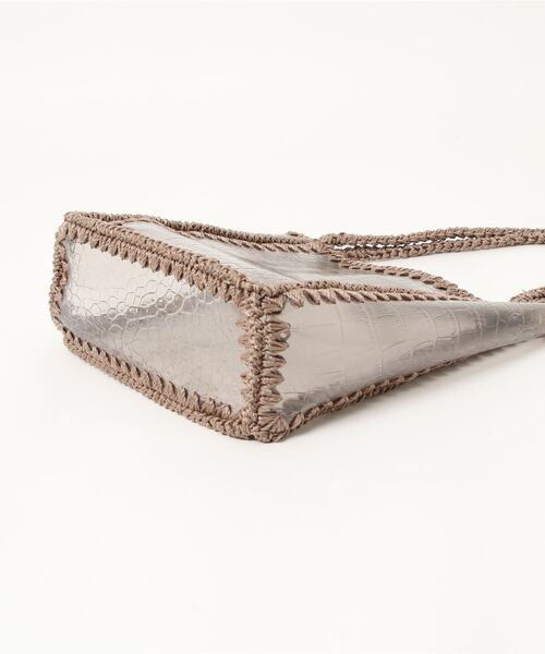 cepo(セポ)の「クリアアミコミバッグ(ハンドバッグ・レディース・クリア/ブラウン・FREE)」の9枚目の写真