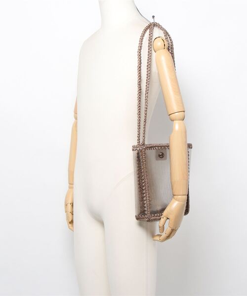 cepo(セポ)の「クリアアミコミバッグ(ハンドバッグ・レディース・クリア/ブラウン・FREE)」の8枚目の写真