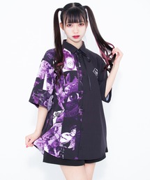 TRAVAS TOKYO（トラバス トウキョウ）の「『TRAVAS TOKYO/トラバス トーキョー』Bicolor H/S Shirts/リボン付きバイカラーシャツ（シャツ/ブラウス）」