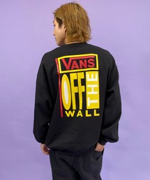 VANS　マルチパターン　ハーフジップ　スウェットトレーナー　ヴァンズ　バンズ VANS】 ヴァンズ color scheme half zip sweat スウェットクルー