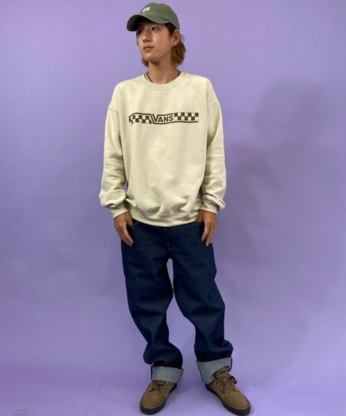 VANS（バンズ）の「VANS/バンズ　ルーズシルエット　バックプリントスウェット 121K1040100（スウェット・メンズ・ベージュ/ブラック/レッド・S/M/L/XL）」の16枚目の写真
