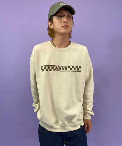 VANS（バンズ）の「VANS/バンズ　ルーズシルエット　バックプリントスウェット 121K1040100（スウェット・メンズ・ベージュ/ブラック/レッド・S/M/L/XL）」の14枚目の写真