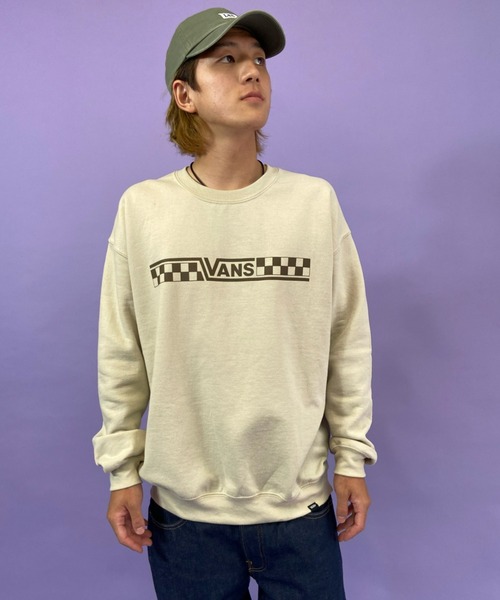 VANS（バンズ）の「VANS/バンズ　ルーズシルエット　バックプリントスウェット 121K1040100（スウェット・メンズ・ベージュ/ブラック/レッド・S/M/L/XL）」の13枚目の写真