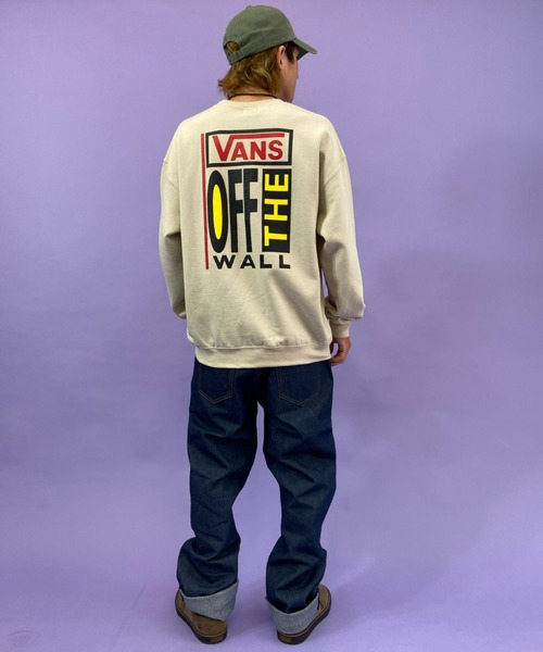 VANS（バンズ）の「VANS/バンズ　ルーズシルエット　バックプリントスウェット 121K1040100（スウェット・メンズ・ベージュ/ブラック/レッド・S/M/L/XL）」の20枚目の写真