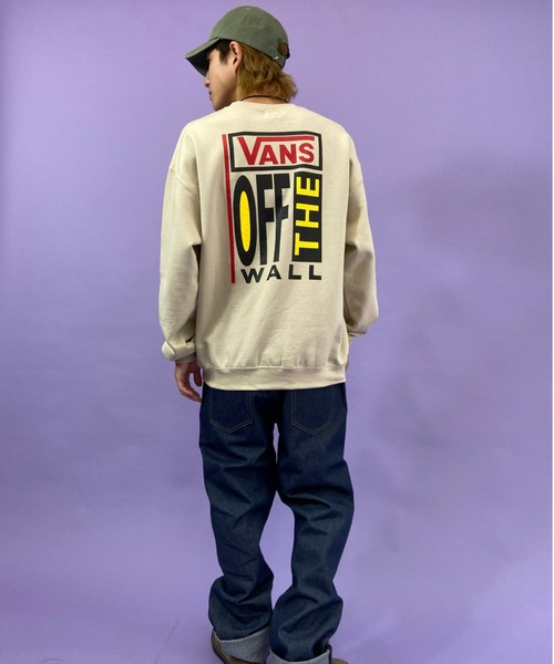 VANS（バンズ）の「VANS/バンズ　ルーズシルエット　バックプリントスウェット 121K1040100（スウェット・メンズ・ベージュ/ブラック/レッド・S/M/L/XL）」の21枚目の写真