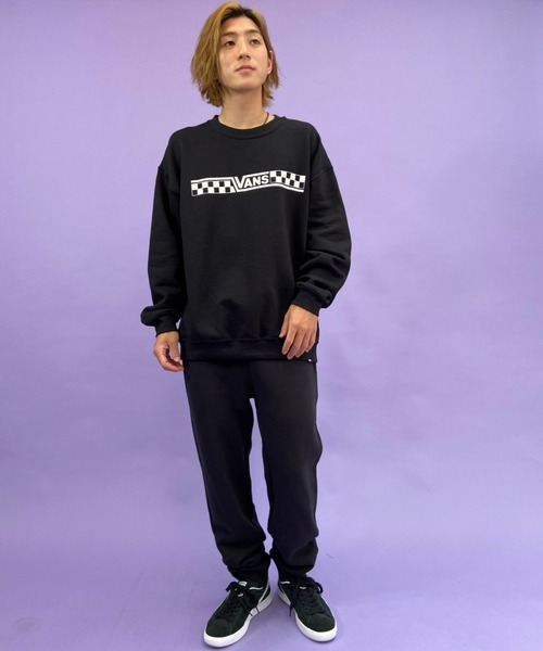 VANS（バンズ）の「VANS/バンズ　ルーズシルエット　バックプリントスウェット 121K1040100（スウェット・メンズ・ベージュ/ブラック/レッド・S/M/L/XL）」の7枚目の写真
