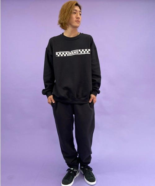 VANS（バンズ）の「VANS/バンズ　ルーズシルエット　バックプリントスウェット 121K1040100（スウェット・メンズ・ベージュ/ブラック/レッド・S/M/L/XL）」の8枚目の写真