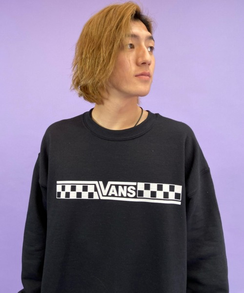 VANS（バンズ）の「VANS/バンズ　ルーズシルエット　バックプリントスウェット 121K1040100（スウェット・メンズ・ベージュ/ブラック/レッド・S/M/L/XL）」の6枚目の写真