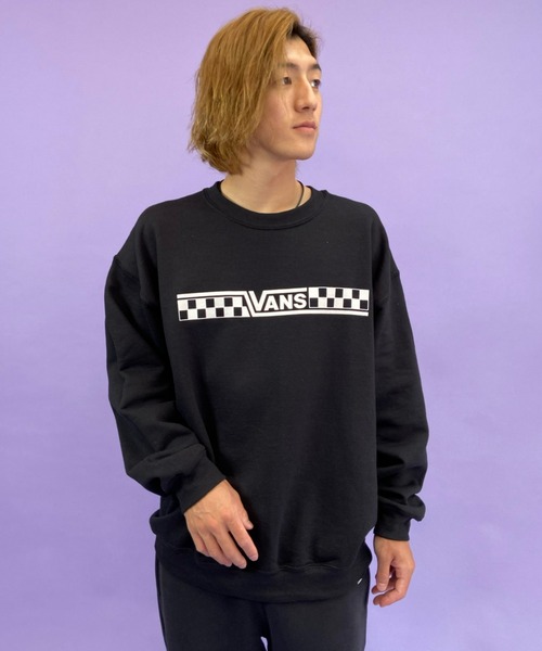 VANS（バンズ）の「VANS/バンズ　ルーズシルエット　バックプリントスウェット 121K1040100（スウェット・メンズ・ベージュ/ブラック/レッド・S/M/L/XL）」の5枚目の写真