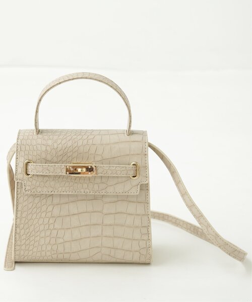 RAY CASSIN(レイカズン)の「型押し2WAYショルダーバッグ(ショルダーバッグ・レディース・ブラック/パープル/キナリ・FREE)」の9枚目の写真