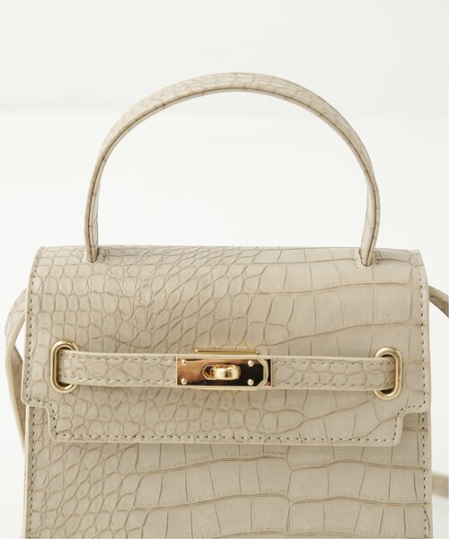 RAY CASSIN(レイカズン)の「型押し2WAYショルダーバッグ(ショルダーバッグ・レディース・ブラック/パープル/キナリ・FREE)」の5枚目の写真