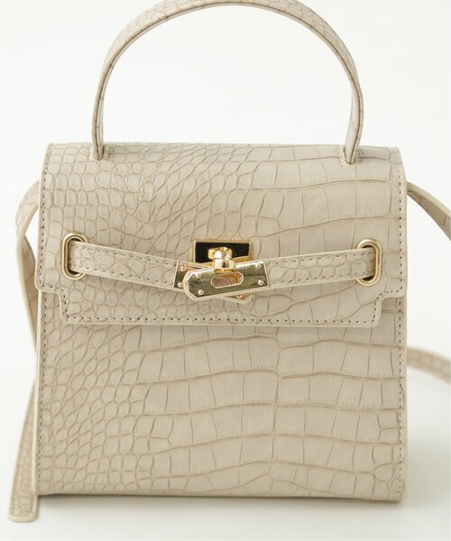 RAY CASSIN(レイカズン)の「型押し2WAYショルダーバッグ(ショルダーバッグ・レディース・ブラック/パープル/キナリ・FREE)」の4枚目の写真