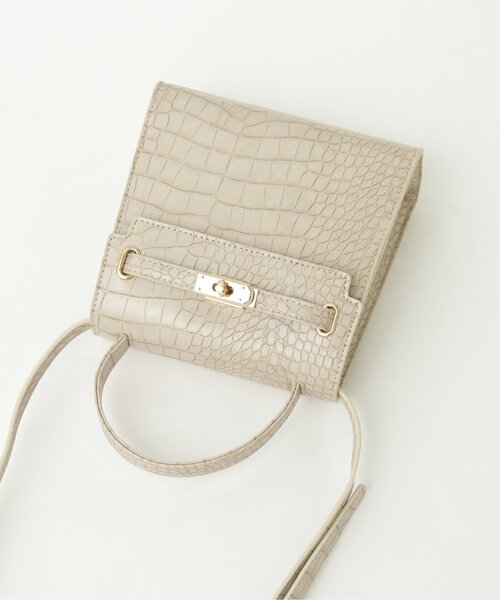 RAY CASSIN(レイカズン)の「型押し2WAYショルダーバッグ(ショルダーバッグ・レディース・ブラック/パープル/キナリ・FREE)」の14枚目の写真