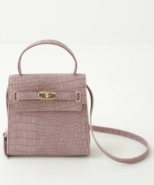 RAY CASSIN(レイカズン)の「型押し2WAYショルダーバッグ(ショルダーバッグ・レディース・ブラック/パープル/キナリ・FREE)」の19枚目の写真