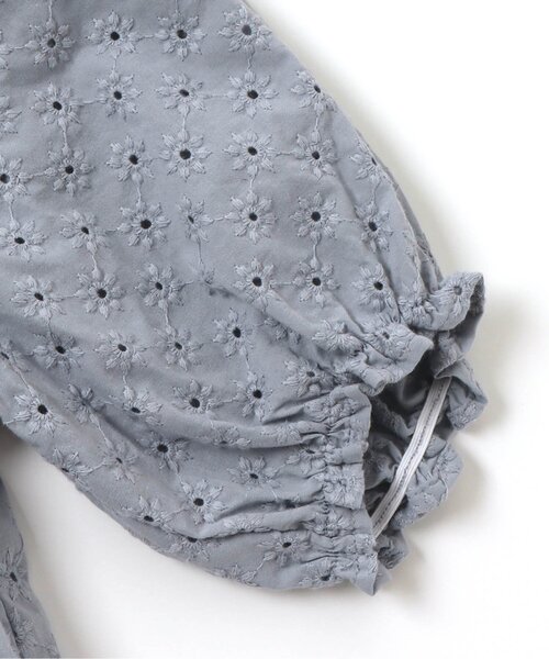 apres les cours（アプレレクール）の「WEB限定 スタンドカラーレースブラウス（シャツ/ブラウス・キッズ・アイボリー/サックスブルー・140/80/110/90/120/100/130）」の12枚目の写真