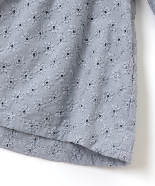 apres les cours（アプレレクール）の「WEB限定 スタンドカラーレースブラウス（シャツ/ブラウス・キッズ・アイボリー/サックスブルー・140/80/110/90/120/100/130）」の13枚目の写真