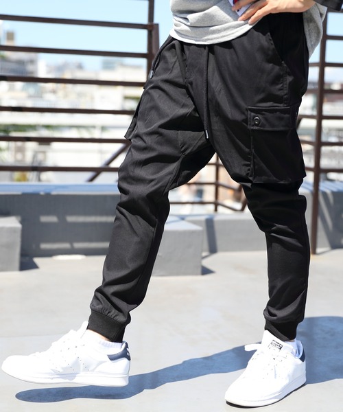 8(eight)(エイト)の「サルエルカーゴパンツ(カーゴパンツ・メンズ・ブラック/オリーブ/グレイッシュベージュ・MEDIUM/LARGE)」の16枚目の写真