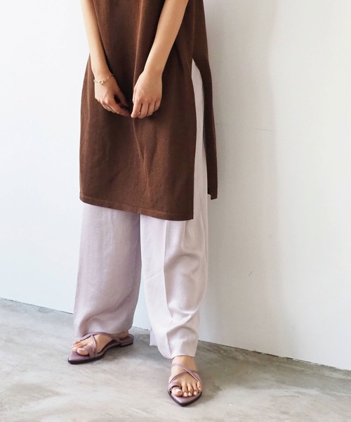 Daniella&GEMMA(ダニエラアンドジェマ)の「ポインテッドクロスストラップサンダル(サンダル・レディース・ダークブラウン/ライトパープル/オレンジ・37/35/36/40/38/39)」の21枚目の写真