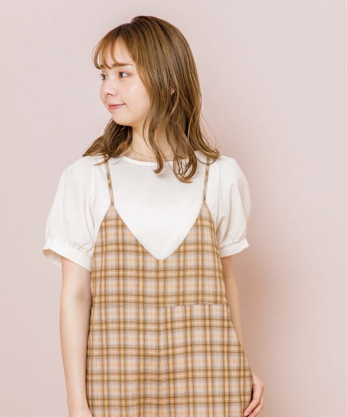 flower（フラワー）の「シンプルレディハーフブラウス（シャツ/ブラウス・レディース・ホワイト/ベージュ・FREE）」の13枚目の写真