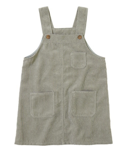 devirock（デビロック）の「コーデュロイジャンパースカート（ジャンパースカート・キッズ・ベージュ/グレー系その他/パープル系その他・150cm/100cm/130cm/110cm/140cm/120cm/160cm）」の8枚目の写真