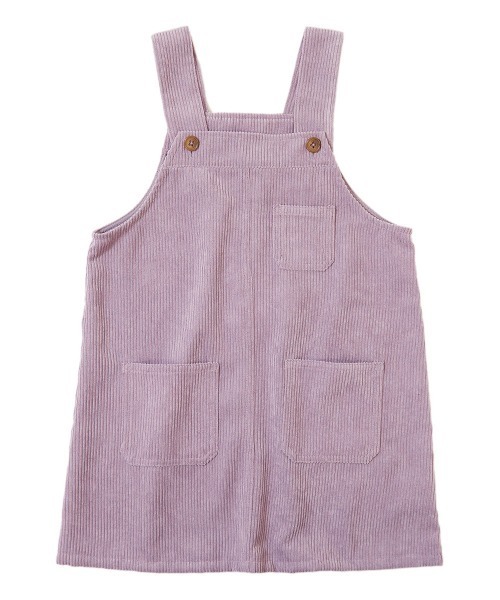 devirock（デビロック）の「コーデュロイジャンパースカート（ジャンパースカート・キッズ・ベージュ/グレー系その他/パープル系その他・150cm/100cm/130cm/110cm/140cm/120cm/160cm）」の9枚目の写真