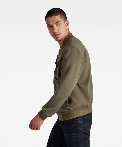 G-STAR（ジースター）の「NEOPRENE JACKET（ミリタリージャケット・メンズ・カーキオリーブ・X-SMALL/SMALL/MEDIUM/LARGE）」の2枚目の写真