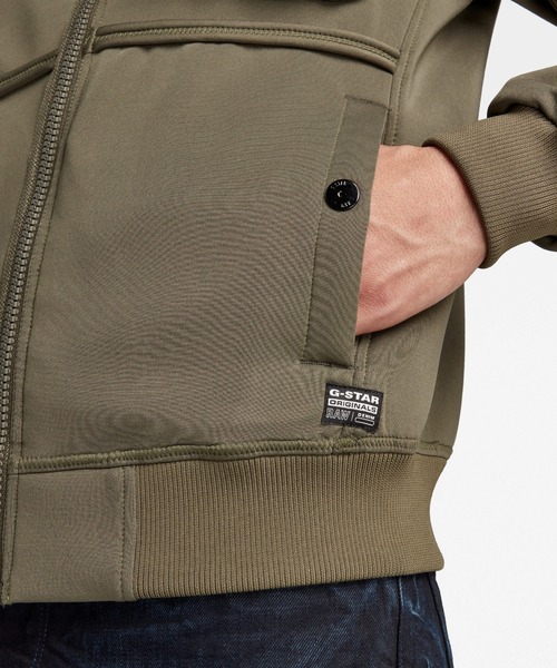 G-STAR（ジースター）の「NEOPRENE JACKET（ミリタリージャケット・メンズ・カーキオリーブ・X-SMALL/SMALL/MEDIUM/LARGE）」の4枚目の写真