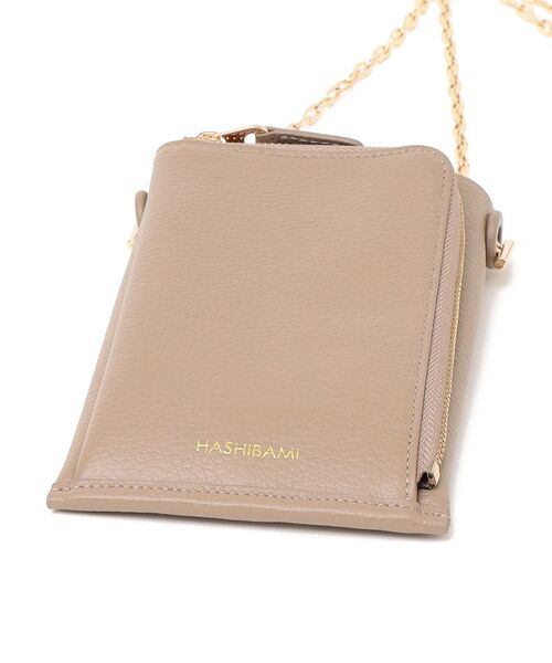 HASHIBAMI（ハシバミ）の「【SHIPS any別注】HASHIBAMI: マルチ モバイル ポシェット◇（ショルダーバッグ・レディース・ベージュ/ピンク/ブルー・ONE SIZE）」の8枚目の写真