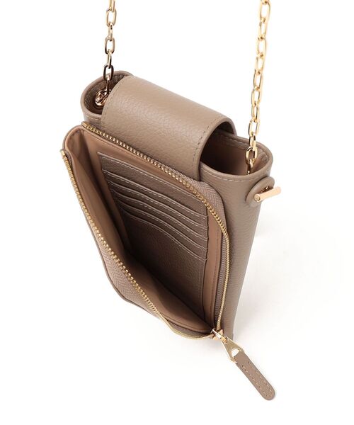 HASHIBAMI（ハシバミ）の「【SHIPS any別注】HASHIBAMI: マルチ モバイル ポシェット◇（ショルダーバッグ・レディース・ベージュ/ピンク/ブルー・ONE SIZE）」の12枚目の写真