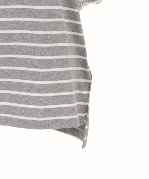 axes femme(アクシーズファム)の「袖刺繍ボーダーTシャツ(Tシャツ/カットソー・レディース・ネイビー/グレー/キナリ・MEDIUM)」の21枚目の写真