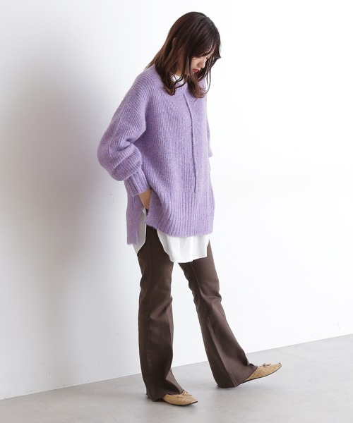 FREE'S MART（フリーズマート）の「【Sシリーズ対応】◆T/Rスタンドネックチュニックシャツ（シャツ/ブラウス・レディース・ホワイト/イエロー・SMALL/MEDIUM）」の12枚目の写真