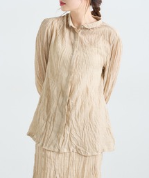 PUAL CE CIN | 【Du noir】ワッシャー加工ブラウス(シャツ/ブラウス)