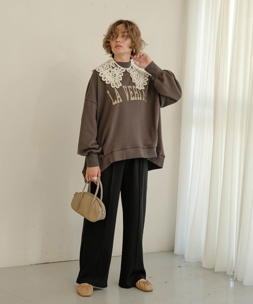 Bab（バブ）の「レース付け襟（付け襟・レディース・ブラック/アイボリー・ONESIZE）」の4枚目の写真