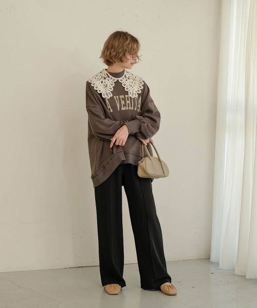 Bab（バブ）の「レース付け襟（付け襟・レディース・ブラック/アイボリー・ONESIZE）」の6枚目の写真