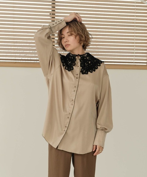 Bab（バブ）の「レース付け襟（付け襟・レディース・ブラック/アイボリー・ONESIZE）」の10枚目の写真