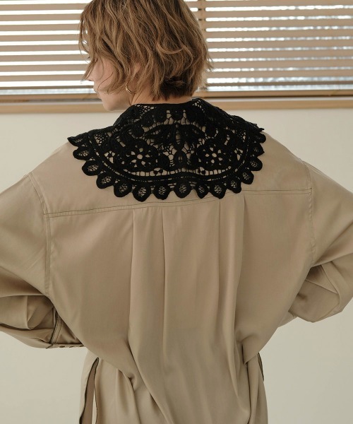 Bab（バブ）の「レース付け襟（付け襟・レディース・ブラック/アイボリー・ONESIZE）」の9枚目の写真