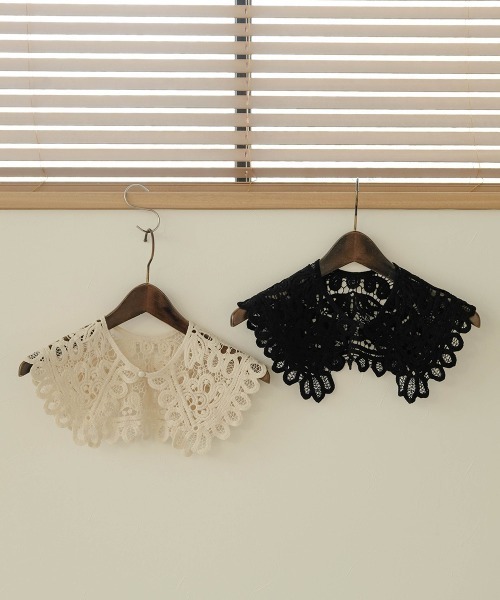 Bab（バブ）の「レース付け襟（付け襟・レディース・ブラック/アイボリー・ONESIZE）」の7枚目の写真