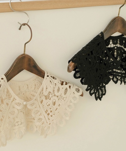 Bab（バブ）の「レース付け襟（付け襟・レディース・ブラック/アイボリー・ONESIZE）」の12枚目の写真