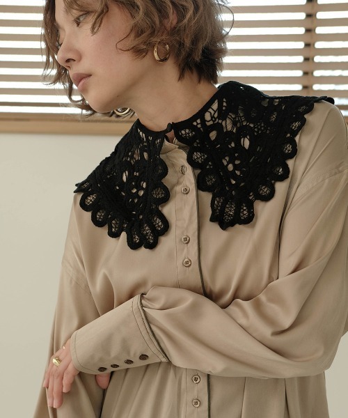 Bab（バブ）の「レース付け襟（付け襟・レディース・ブラック/アイボリー・ONESIZE）」の16枚目の写真