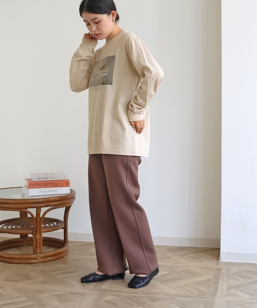 HER CLOSET(ハークローゼット)の「【HERCLOSET】フォトプリントロンT(Tシャツ/カットソー・レディース・チャコールグレー/ホワイト/ホワイト系その他/ベージュ・S/M)」の13枚目の写真