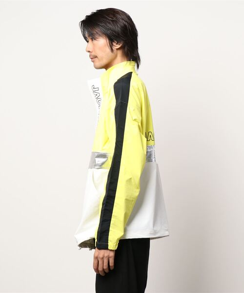 Jack Bunny!!】2WAY ストレッチ ワッシャー ハーフジップアップ プル