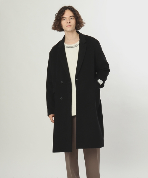 tk.TAKEO KIKUCHI(ティーケータケオキクチ)の「◆GiGaTexダブルチェスターコート(チェスターコート・メンズ・ライトパープル/ブラック/ライトベージュ/チャコール・03/01/02)」の9枚目の写真