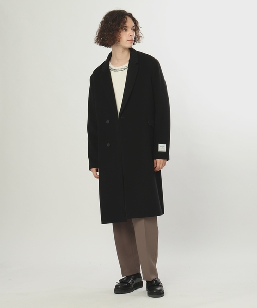 tk.TAKEO KIKUCHI(ティーケータケオキクチ)の「◆GiGaTexダブルチェスターコート(チェスターコート・メンズ・ライトパープル/ブラック/ライトベージュ/チャコール・03/01/02)」の6枚目の写真