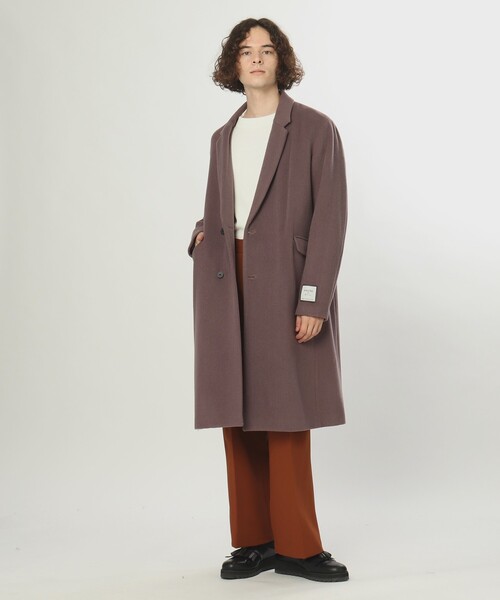 tk.TAKEO KIKUCHI(ティーケータケオキクチ)の「◆GiGaTexダブルチェスターコート(チェスターコート・メンズ・ライトパープル/ブラック/ライトベージュ/チャコール・03/01/02)」の22枚目の写真