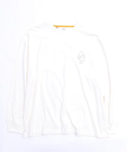 coen（コーエン）の「coen × 金安 亮 イラストロングスリーブTシャツ（Tシャツ/カットソー・メンズ・ホワイト/ベージュ/オリーブ・SMALL/MEDIUM/LARGE/X-LARGE）」の12枚目の写真